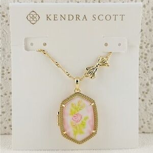 Kendra Scott x LoveShackFancy Daphne Gold Locket Necklace